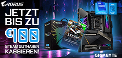Gigabyte / Aorus Z690-Mainboards mit bis zu 100 Euro Steam-Guthaben!
