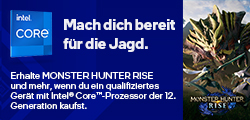 Monster Hunter Rise + DLC & Street Fighter V jetzt zu Intel 12th Gen-CPUs oder qualifizierten PC-Systemen dazu erhalten!