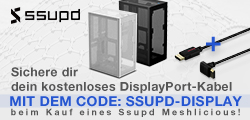 Ssupd Meshlicious Mini-ITX-Gehäuse jetzt mit gratis gewinkeltem DisplayPort-Kabel!