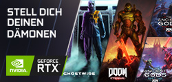 Ghostwire: Tokyo & Doom Eternal + Ancient Gods I / II jetzt zu NVIDIA GeForce RTX 3000 Grafikkarten dazu erhalten!