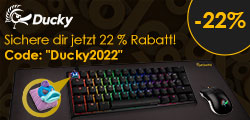 Jetzt 22 Prozent Rabatt auf ausgewählte Produkte von Ducky!