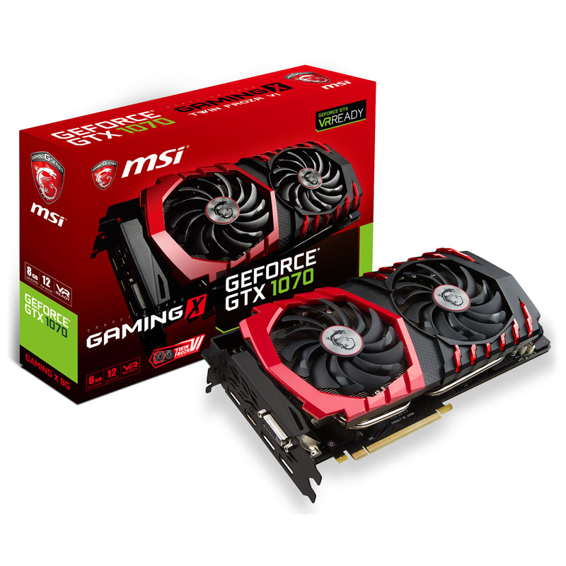 MSI GeForce GTX 1070 Gaming X 8G, 8192 MB GDDR5