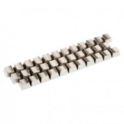 King Mod Metal Keycaps-Set innere Tasten unbeschriftet, silber - US