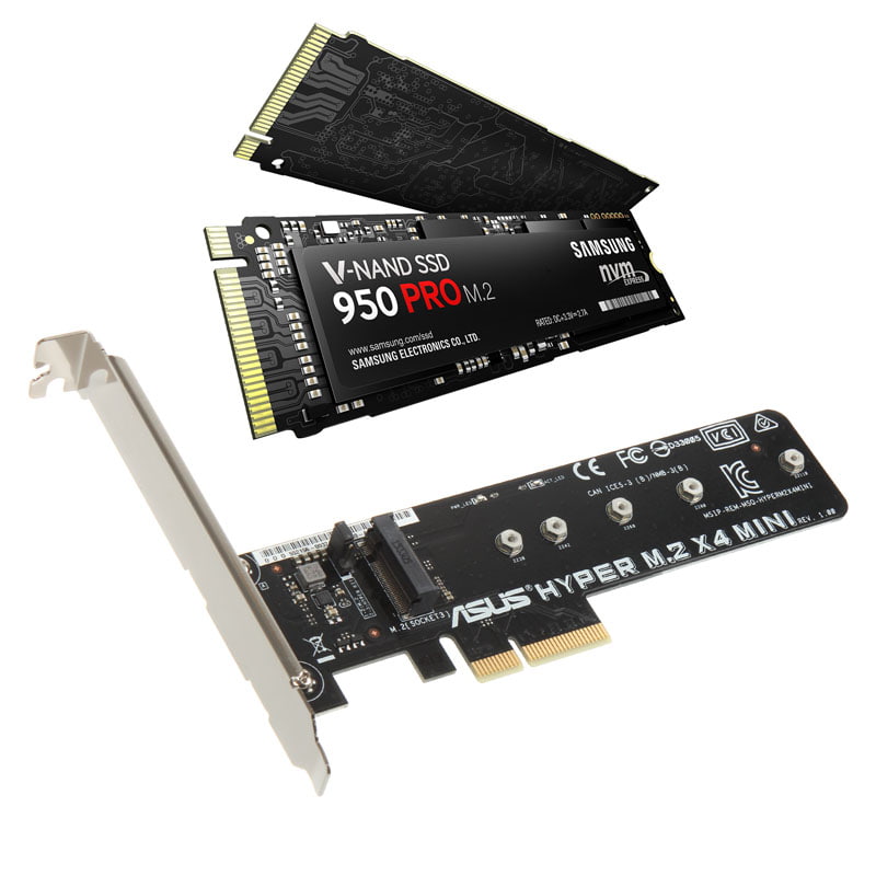 King Kit Ssd Asus M 2 Pcie Adapter Samsung 950 Pro king kit ssd asus m 2 pcie adapter samsung 950 pro