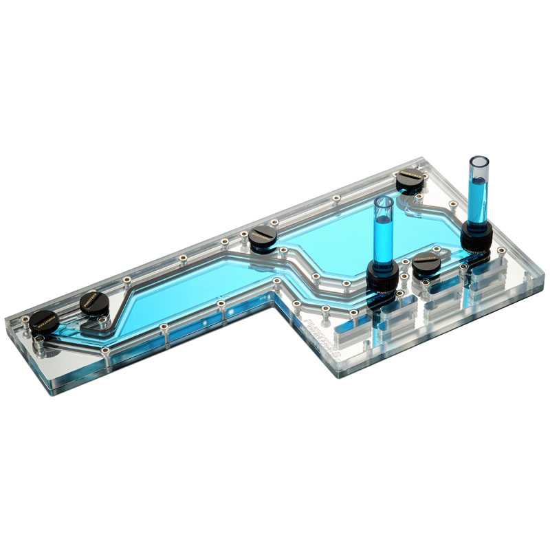 PHANTEKS Glacier D140 Distro Plate - Acryl, verspiegelt, DRGB-LED